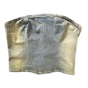 Urban Outfitters Silence & Noise Denim Tube Top L